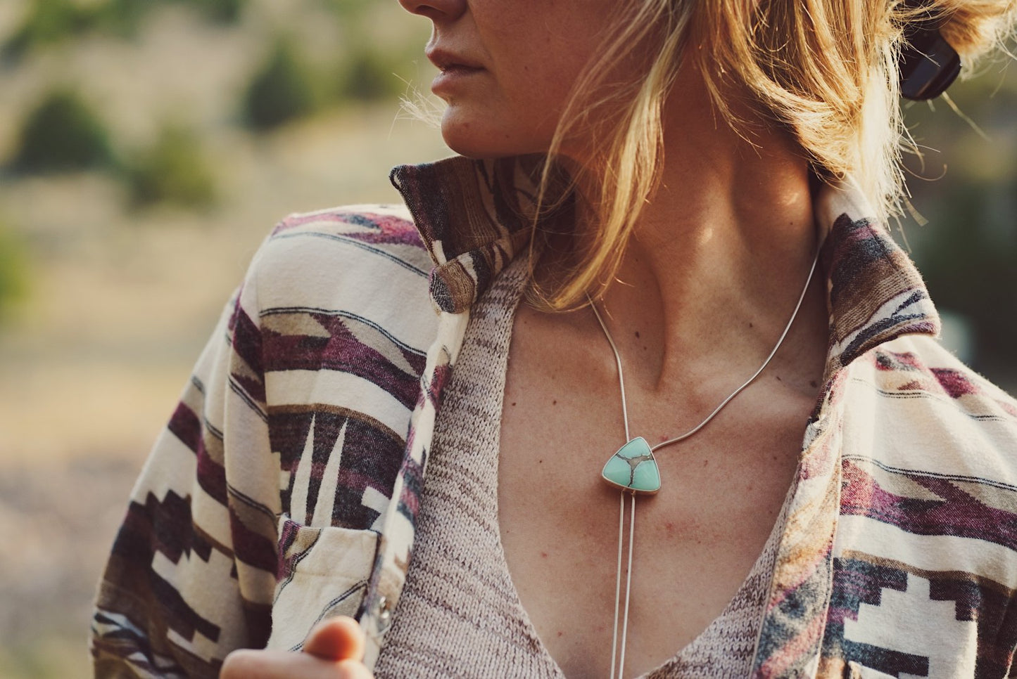 Triangle Desert Bloom Bolo