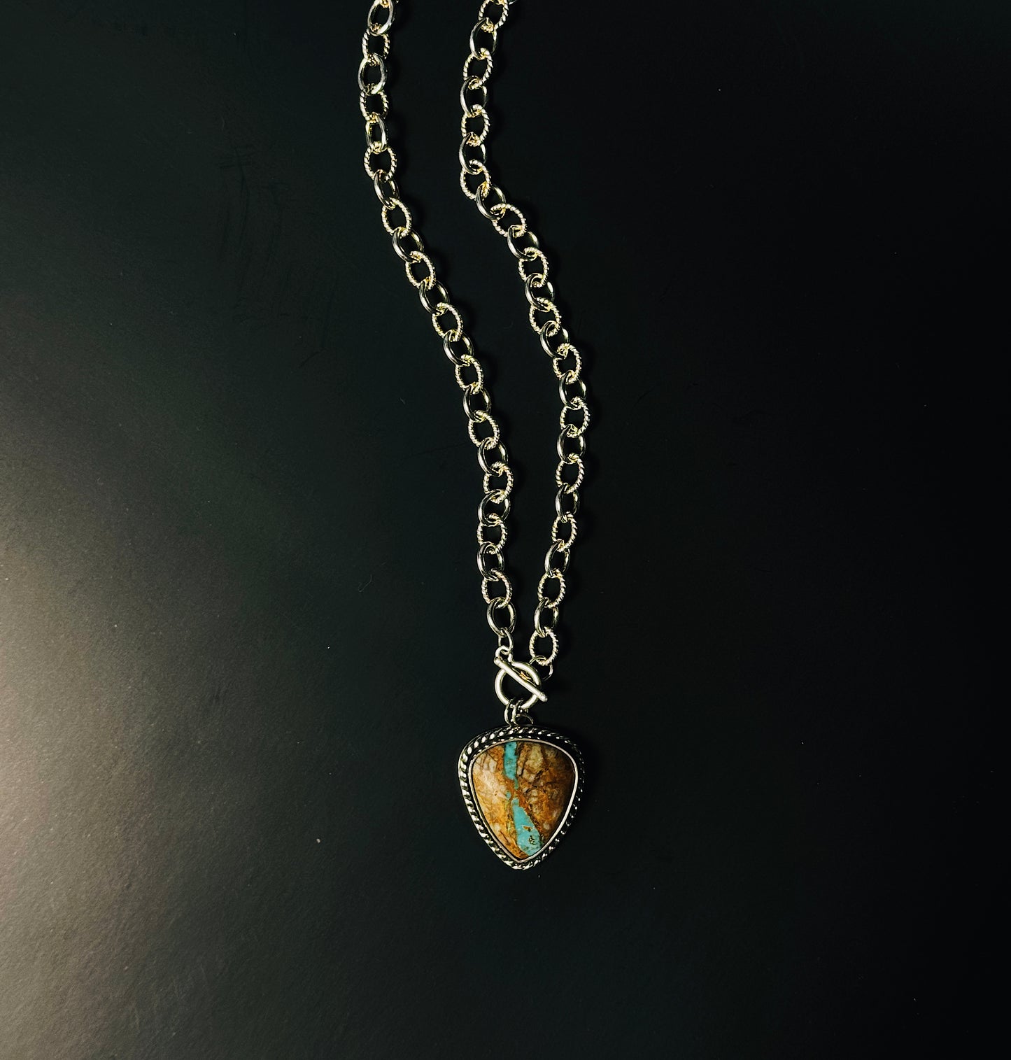 Royston Ribbon Turquoise Choker