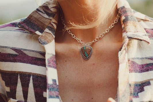 Royston Ribbon Turquoise Choker