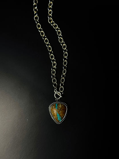 Royston Ribbon Turquoise Choker