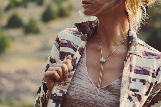 Small Square Desert Bloom Bolo